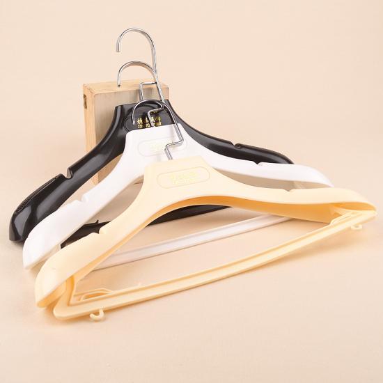 扁钩高档女装塑料衣架休闲装展示衣架套装防滑衣架服装店展示衣架 女款衣架