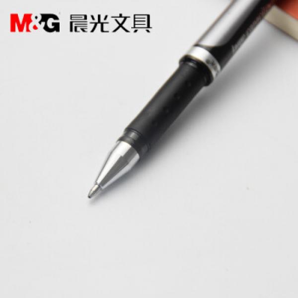 晨光AGP11701中性笔黑色大笔画头签字笔办公用笔