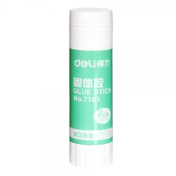 得力7103 PVA材质固体胶水/胶棒36g 12支/盒装