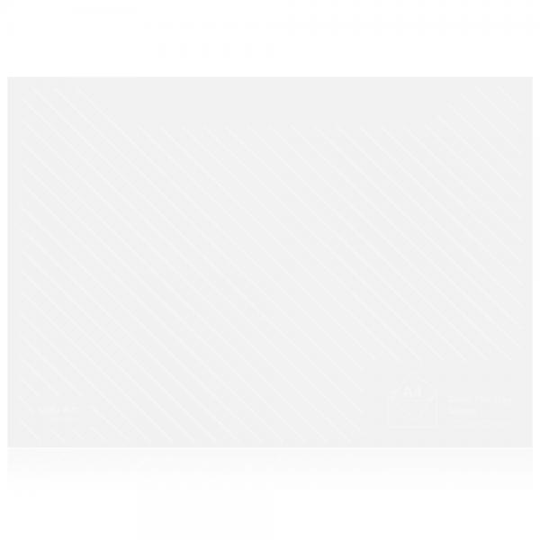 得力 5501 透明丝印按扣公文袋A4 文件袋 (白)  办公用品 颜色随机