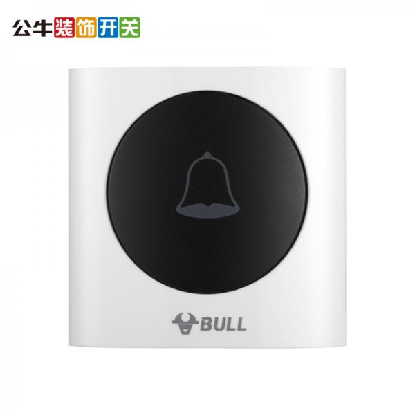 公牛 GWM01A 无线门铃墙壁开关无源一拖一门铃开关无线远程家用门铃带音乐开关面板