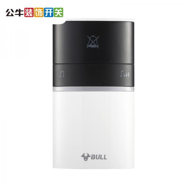 公牛 GWM01A 无线门铃墙壁开关无源一拖一门铃开关无线远程家用门铃带音乐开关面板