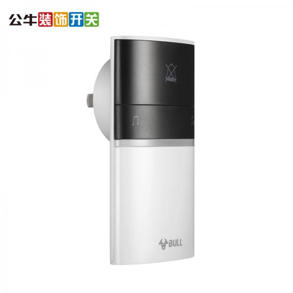 公牛 GWM01A 无线门铃墙壁开关无源一拖一门铃开关无线远程家用门铃带音乐开关面板