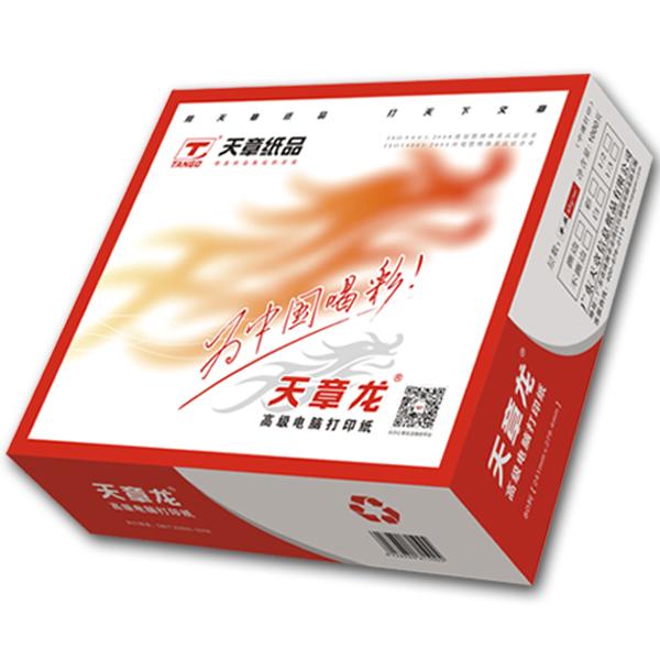 天章龙 241 系列撕边电脑打印纸 针式打印纸(1000页/箱)