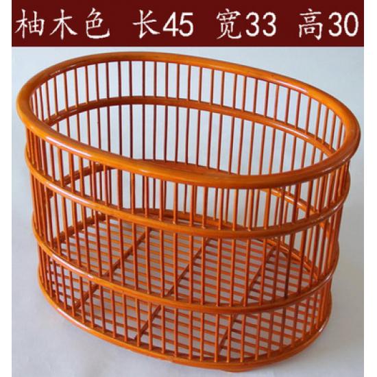 酒店浴巾篮 蛋形毛巾筐 布草筐 收纳筐竹编手工艺收纳篮 布草框 浴巾框 脏衣篮 下单备注颜色