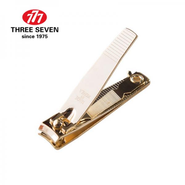 777（THREE SEVEN）指甲刀 PN-608G 手部指甲剪修甲美甲指甲钳 金色 进口