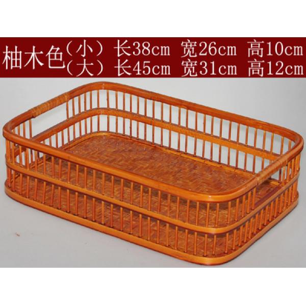酒店鞋篮 长方脏衣篮 收纳篮 布草篮 送衣篮竹编收纳箱 鞋框 拖鞋布草筐 下单备注颜色