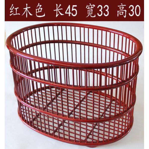 酒店浴巾篮 蛋形毛巾筐 布草筐 收纳筐竹编手工艺收纳篮 布草框 浴巾框 脏衣篮 下单备注颜色