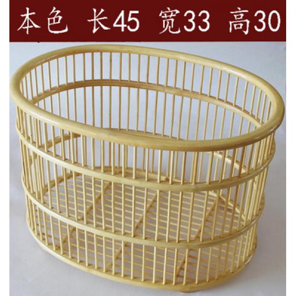 酒店浴巾篮 蛋形毛巾筐 布草筐 收纳筐竹编手工艺收纳篮 布草框 浴巾框 脏衣篮 下单备注颜色