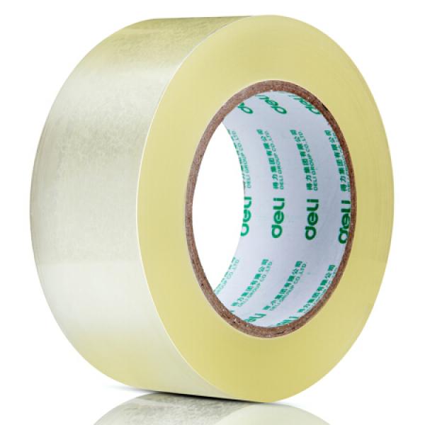 得力 30207 高品质高透明封箱胶带打包胶带48mm*150y*50um(137m/卷) 6卷/筒