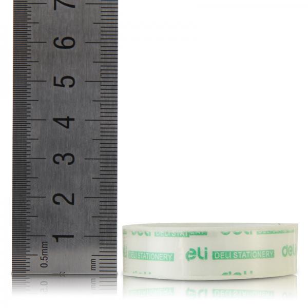得力 30029 透明高粘易撕文具胶带/小胶带 12mm*18m 6卷/筒装