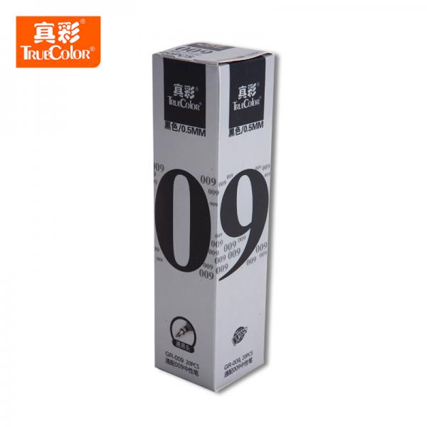 真彩 GR-009 0.5mm 子弹头中性笔签字笔水笔替芯笔芯 学生办公 20支/盒